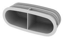 Соединители с плоской заглушкой размером 52 x 132 мм для низкопрофильного воздушного коллектора / коллектора (10 шт.) Соединители с плоской заглушкой размером 52 x 132 мм для низкопрофильного воздушного коллектора / коллектора (10 шт.)