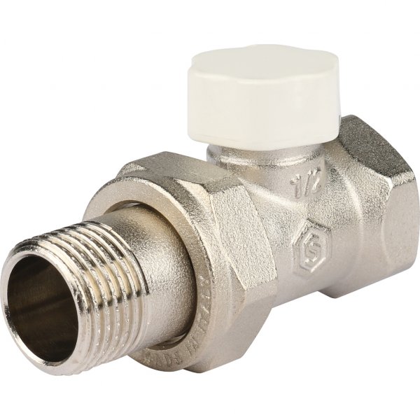 Блок-кран прямой 1/2" д/рад STOUT Блок-кран прямой 1/2" д/рад STOUT