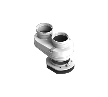 STOUT Элемент дымохода Ø80/80 адаптер для подкл. разд. труб (совместимый Bosch (фланец ) PP-Ryton STOUT Элемент дымохода Ø80/80 адаптер для подкл. разд. труб (совместимый Bosch (фланец ) PP-Ryton