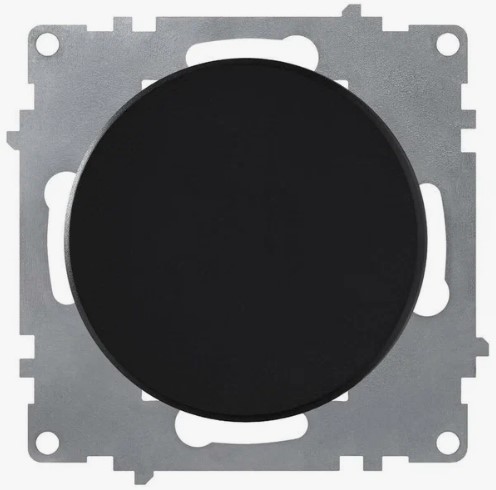 Выключатель 1 клавиша, PUSH с самовозвратом ЧЕРНЫЙ FLORENCE Выключатель 1 клавиша, PUSH с самовозвратом ЧЕРНЫЙ FLORENCE