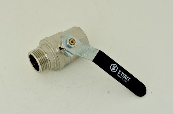 Кран шаровой 2" гш рычаг полнопроходной STOUT Кран шаровой 2" гш рычаг полнопроходной STOUT