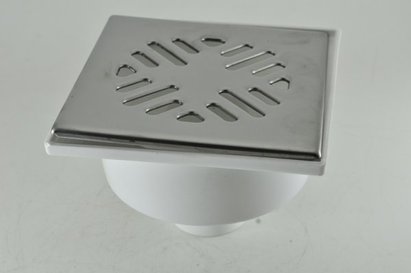 Трап вертик 50 нерегулируемый. решетка 150х150 нерж.СУХОЙ ТПК Трап вертик 50 нерегулируемый. решетка 150х150 нерж.СУХОЙ ТПК