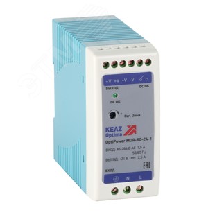 Блок питания OptiPower MDR-60-24-1 284541 КЭАЗ Блок питания OptiPower MDR-60-24-1 284541 КЭАЗ