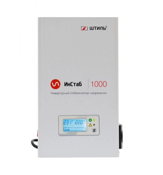 Стабилизатор напряжения Штиль ИнСтаб IS1000, 1000 ВА\800Вт. (WMS) Стабилизатор напряжения Штиль ИнСтаб IS1000, 1000 ВА\800Вт. (WMS)