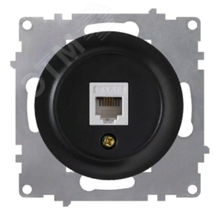 RJ-45 розетка ЧЕРНЫЙ FLORENCE интернет розетка RJ-45 розетка ЧЕРНЫЙ FLORENCE интернет розетка