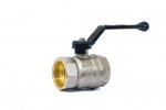Кран шаровой 3/4" гг ручка (никель) LD Кран шаровой 3/4" гг ручка (никель) LD
