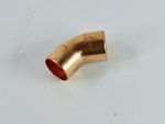 Отвод  однорастр. 45 гр. пайка 22 мм (медь) 