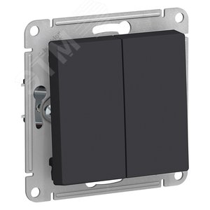 Выключатель 2 клавиши КАРБОН ATLASDESIGN Выключатель 2 клавиши КАРБОН ATLASDESIGN
