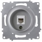 RJ-45 розетка СЕРЫЙ FLORENCE интернет розетка RJ-45 розетка СЕРЫЙ FLORENCE интернет розетка