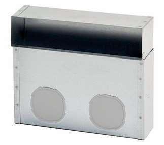 Настенный воздуховод с двумя отверстиями для адаптера, 75/62 мм или 92/75 мм Настенный воздуховод с двумя отверстиями для адаптера, 75/62 мм или 92/75 мм