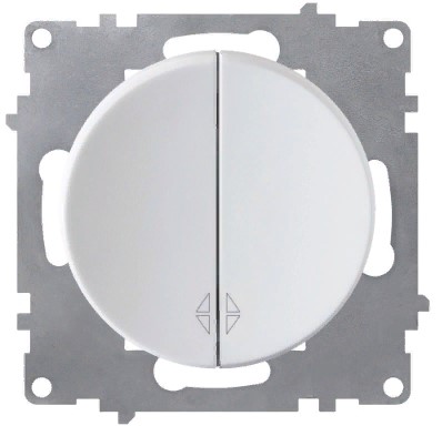 Переключатель 2 клавиши БЕЛЫЙ FLORENCE Переключатель 2 клавиши БЕЛЫЙ FLORENCE