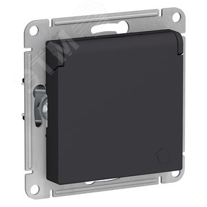 С крышкой, заземлением и шторками 16А IP44 КАРБОН ATLASDESIGN розетка С крышкой, заземлением и шторками 16А IP44 КАРБОН ATLASDESIGN розетка