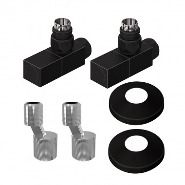 LM03412SBL Комплект подключения Lemark с квадратными вентилями, черный LEMARK LM03412SBL Комплект подключения Lemark с квадратными вентилями, черный LEMARK