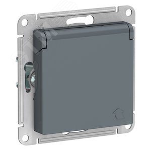 С крышкой, заземлением и шторками 16А IP44   ГРИФЕЛЬ   ATLASDESIGN С крышкой, заземлением и шторками 16А IP44   ГРИФЕЛЬ   ATLASDESIGN