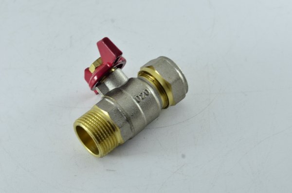 Кран шаровой цанга 20 х 3/4 ш RVC Кран шаровой цанга 20 х 3/4 ш RVC