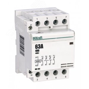 Контактор модульный 4NO 63А 230В 3P МК-103 (18088DEK) Контактор модульный 4NO 63А 230В 3P МК-103 (18088DEK)