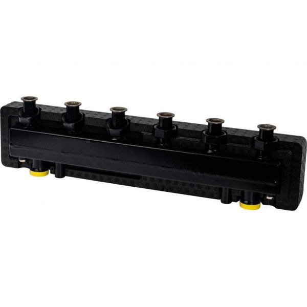 STOUT Стальной распределительный коллектор 3 отопительных контура с гидравлическим разделителемDN25 STOUT Стальной распределительный коллектор 3 отопительных контура с гидравлическим разделителемDN25