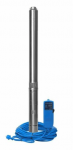 Насос скважинный Aquario ASP 1Е 55-75 (Р) с плавным пуском  3" (700Вт, кабель 35м)   H= 60 м Q=3,0 м³/час