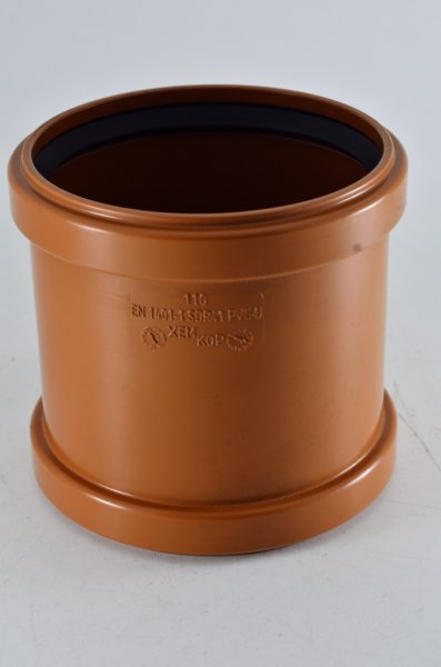 Муфта наруж. кан.надвижная 110 ПВХ Муфта наруж. кан.надвижная 110 ПВХ