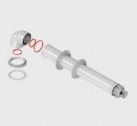 Комплект дымохода 80/125 L=750 мм (для конденс.Vega 50-65 кВт ) - горизонтальный проход через стену Комплект дымохода 80/125 L=750 мм (для конденс.Vega 50-65 кВт ) - горизонтальный проход через стену