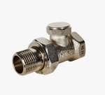 Блок-кран прямой 1/2" д/рад ROMMER Блок-кран прямой 1/2" д/рад ROMMER