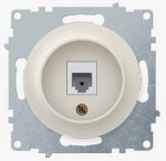 RJ-45 розетка БЕЖЕВЫЙ FLORENCE интернет розетка RJ-45 розетка БЕЖЕВЫЙ FLORENCE интернет розетка