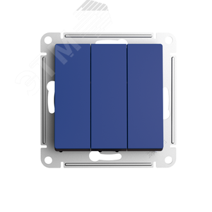 Выключатель 3 клавиши АКВАМАРИН ATLASDESIGN Выключатель 3 клавиши АКВАМАРИН ATLASDESIGN