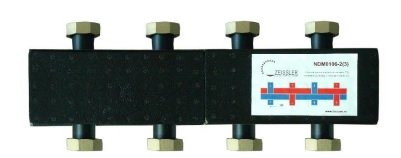 Стальной распределительный коллектор 2(3) отопительных контура. В теплоизоляции DN 25 Стальной распределительный коллектор 2(3) отопительных контура. В теплоизоляции DN 25