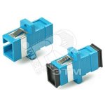 Адаптер проходной оптический SC/UPC-SC/UPC SM simplex корпус пластиковый синий/черные колпачки Адаптер проходной оптический SC/UPC-SC/UPC SM simplex корпус пластиковый синий/черные колпачки