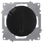 Переключатель 2 клавиши   ЧЕРНЫЙ   FLORENCE