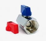 Кран шаровой    1/2" гг мини (хром) бабочка  TIM