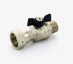 Кран шаровой    1/2"  гш с накидной гайкой прямой TVL