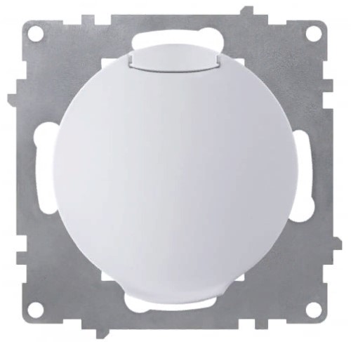 С заземлением, крышка розетка БЕЛЫЙ FLORENCE С заземлением, крышка розетка БЕЛЫЙ FLORENCE
