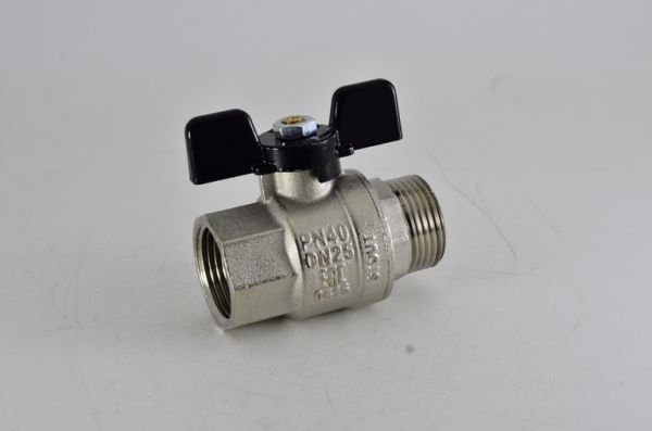 Кран шаровой 3/4" гш бабочка полнопроходной STOUT Кран шаровой 3/4" гш бабочка полнопроходной STOUT