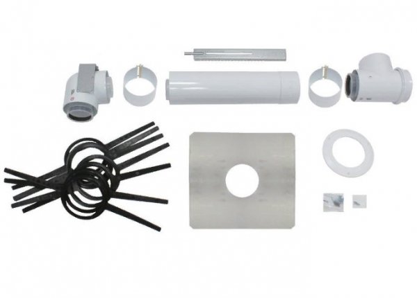 Vaillant Базовый набор для прокладки труб 80/125 PP в шахте Vaillant Базовый набор для прокладки труб 80/125 PP в шахте