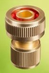 Соединитель быстросъёмный для шланга, 3/4", из латуни