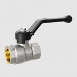 Кран шаровой    3/4" гг ручка (никель) LD