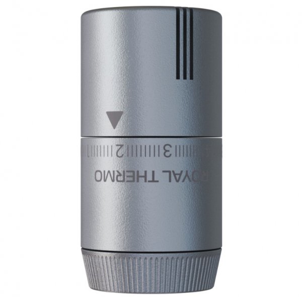 Термоголовка жидкостная Royal Thermo Design М30х1,5 (серебристый) Термоголовка жидкостная Royal Thermo Design М30х1,5 (серебристый)