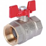 Кран шаровой 1" гг бабочка (никель) ROMMER Кран шаровой 1" гг бабочка (никель) ROMMER