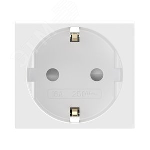 VIVA Розетка силовая с заземлением белая VIVA Розетка силовая с заземлением белая