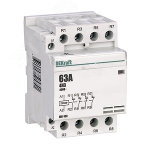 Контактор модульный 4НЗ 63А 230В 3P МК-103 (18091DEK)  Контактор модульный 4НЗ 63А 230В 3P МК-103 (18091DEK)