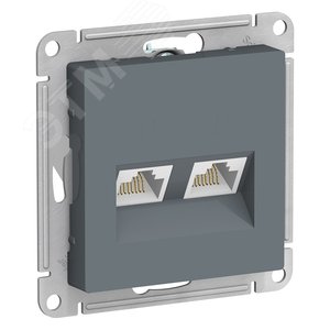 RJ-45 двойная розетка ГРИФЕЛЬ ATLASDESIGN интернет розетка RJ-45 двойная розетка ГРИФЕЛЬ ATLASDESIGN интернет розетка