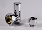 Вентиль угловой для полотенцесушителя 1" г*1/2"ш  TIM
