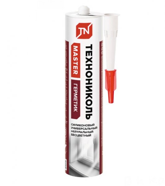 Герметик "Технониколь" силиконовый бесцветный 280мл Герметик "Технониколь" силиконовый бесцветный 280мл