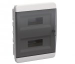 Щит распределительный встраиваемый ЩРВ-П-24 IP41 TEKFOR черная прозрачная дверь Щит распределительный встраиваемый ЩРВ-П-24 IP41 TEKFOR черная прозрачная дверь