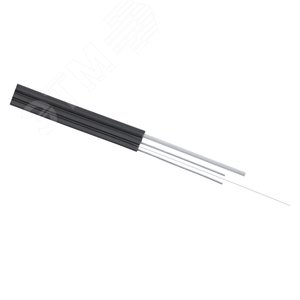 Кабель волоконно-оптический 9/125 одномодовый, 2 волокна, усилен двумя стальными проволоками, с внешним силовым элементом из стальной проволоки, внутр Кабель волоконно-оптический 9/125 одномодовый, 2 волокна, усилен двумя стальными проволоками, с внешним силовым элементом из стальной проволоки, внутр