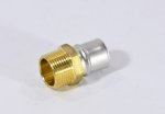 Соединитель пресс с переходом на  нар. р.  16х1/2" STOUT