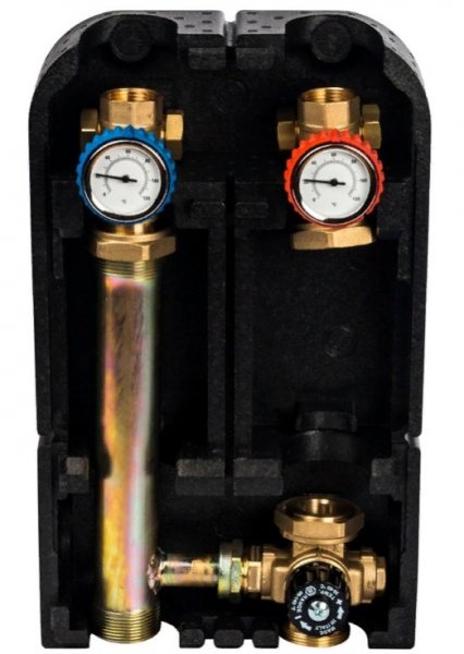 STOUT Насосная группа с термостатическим смесителем 1" без насоса STOUT Насосная группа с термостатическим смесителем 1" без насоса