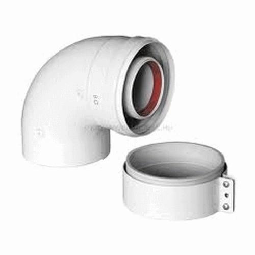 BAXI Коаксиальный DN 60/100 отвод 90 o BAXI Коаксиальный DN 60/100 отвод 90 o