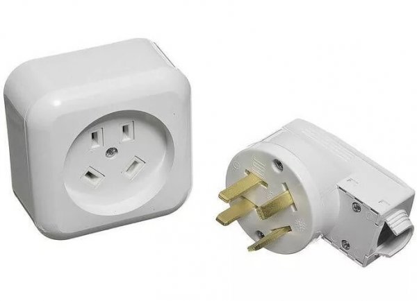 Розетка комплект для электроплит наружный 4-контактный 400В 32А 2L+N+PE Розетка комплект для электроплит наружный 4-контактный 400В 32А 2L+N+PE